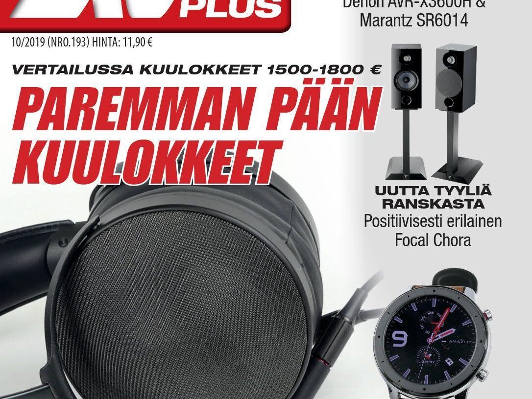 Uusi AVPlus 10/2019 on ilmestynyt – vertailussa highend-kuulokkeet ja edulliset älykellot