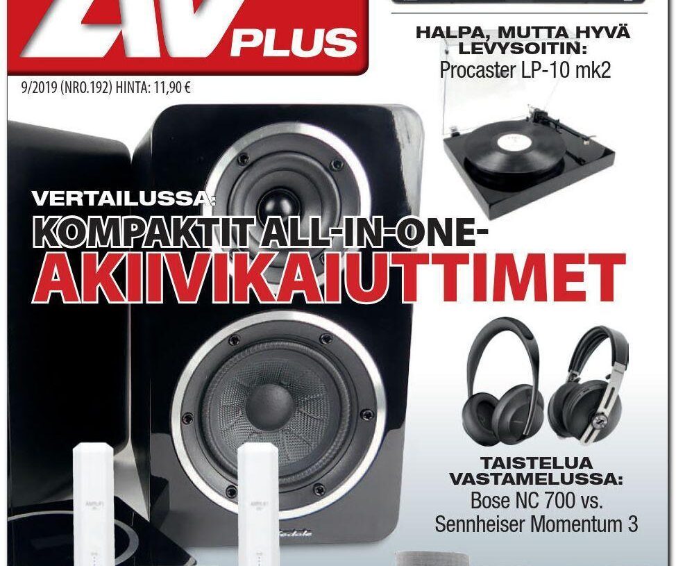 Uusi AVPlus 9/2019 on ilmestynyt – tarjolla rutkasti kaiuttimia älyllä ja ilman, vastamelukuulokkeiden parivertailu ja opastusta vinyylin maailmaan