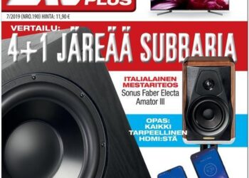 Uusi AVPlus 7/2019 on ilmestynyt – printtiin palanneessa numerossa esimerkiksi ennakkokatsaus HIFImessuista, alle 350 euron järkipuhelimet ja 12 tuuman subbarit