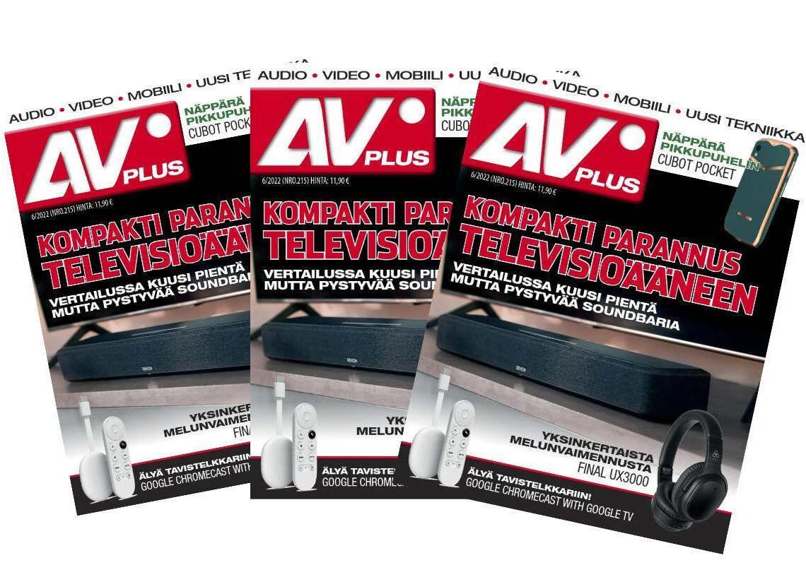 Uusi AVPlus 6/2022 on ilmestynyt – Vertailussa pienet soundbarit, kokeilussa Finalin edulliset vastamelukuulokkeet ja toisen sukupolven KEF LSX -kaiuttimet