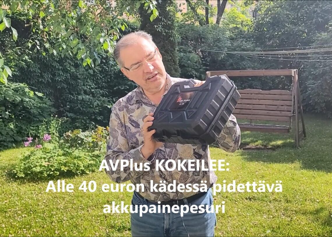 PIKAKOKEILU: Alle 40 euron kädessä pidettävä akkupainepesuri – ainakin fillarin pesuun