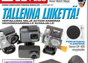 Uusi AVPlus 3/2019 on ilmestynyt – mukana 4k-actionkameroiden vertailu, Honorin älykello, Denon-vinyylisoitin ja Cambridge Audion Edge-mallisto
