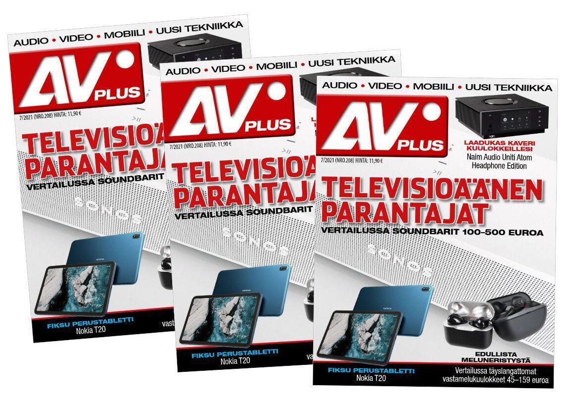 Uusi AVPlus 7/2021 on ilmestynyt – Mukana järkevät soundbarit, edulliset vastamelukuulokkeet ja Quadin ensimmäiset kuulokkeet