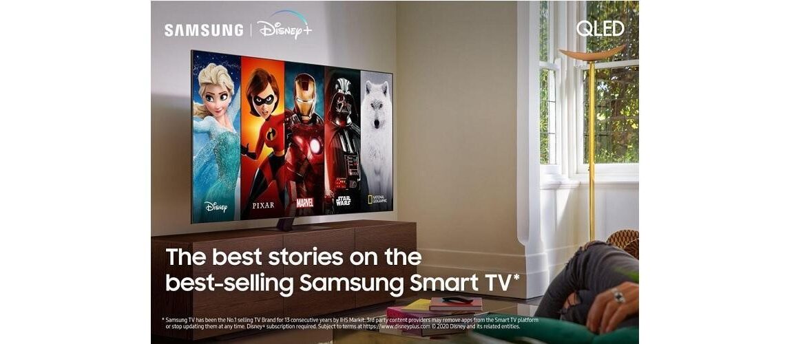 Disney+ Samsungin älytelevisioihin Pohjoismaissa