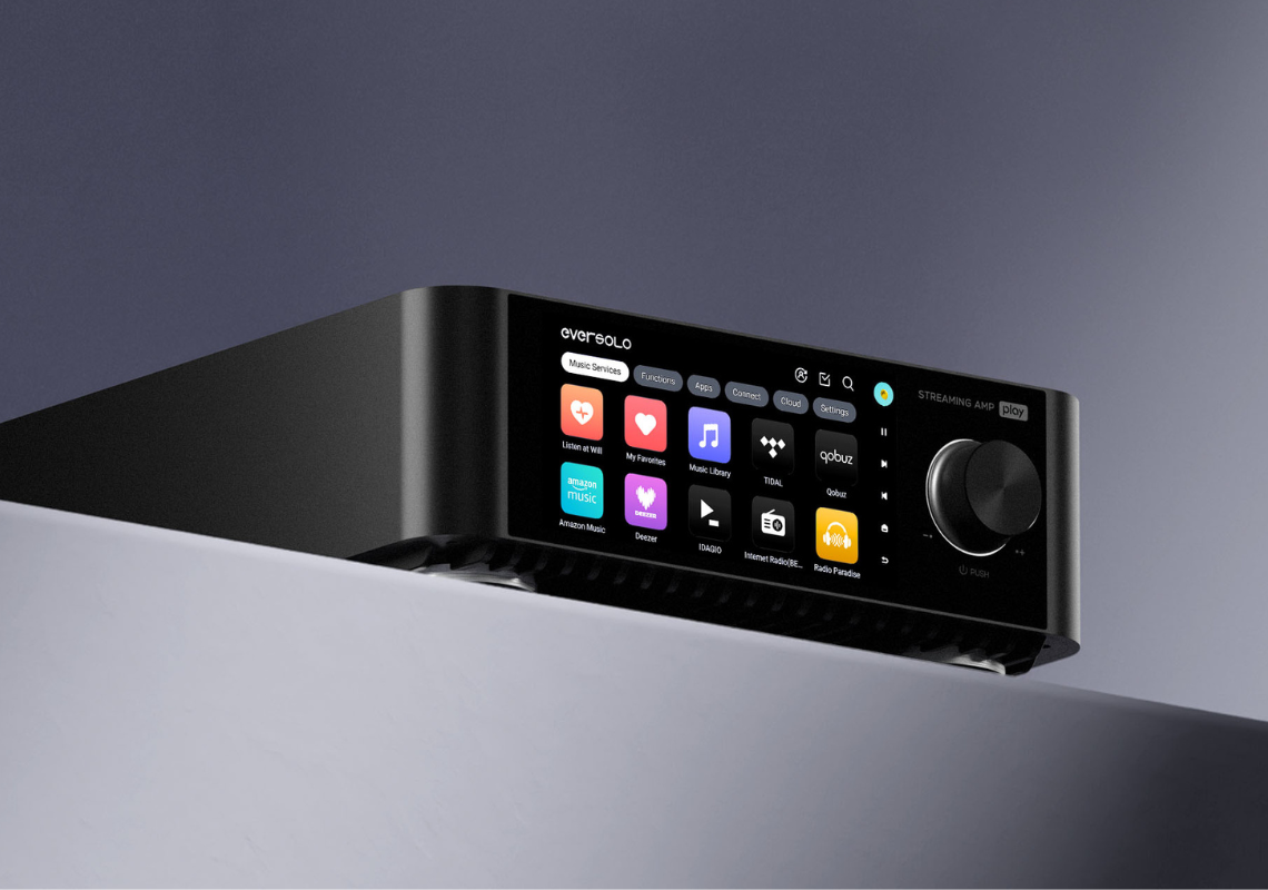 Eversolo Play – Tyylikäs striimaava vahvistin moderniin äänentoistoon