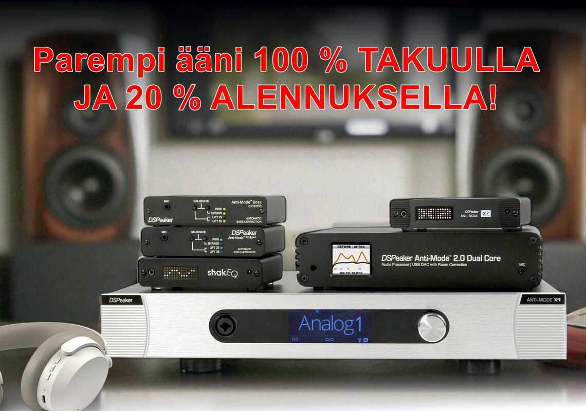 Pilaako huone äänentoiston? Ratkaisu on DSPeaker Anti-Mode – NYT -20 %