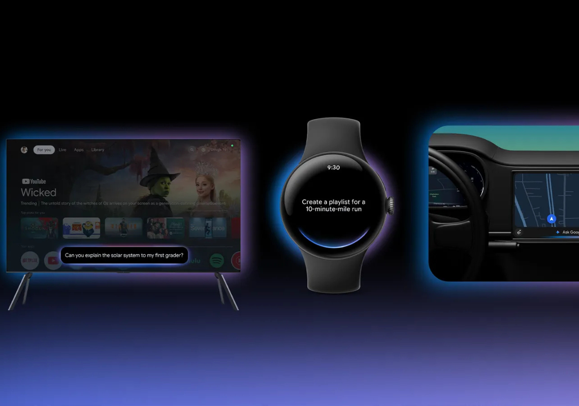 Gemini-tekoälyä aletaan käyttää Google TV:ssä ja Android Autossa