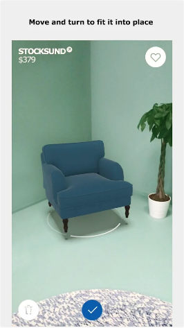 Ikea-huonekaluja pääsee sovittelemaan kotiinsa nyt myös Android-laitteilla