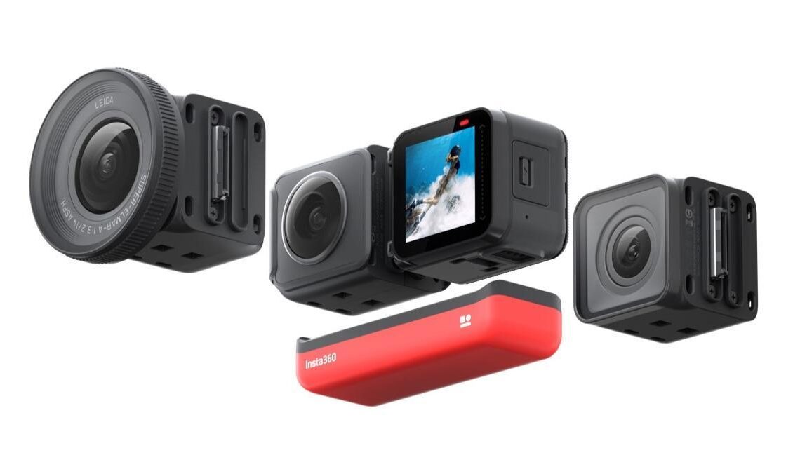 Modulaarisesti muokattava toimintakamera Insta360 ONE R