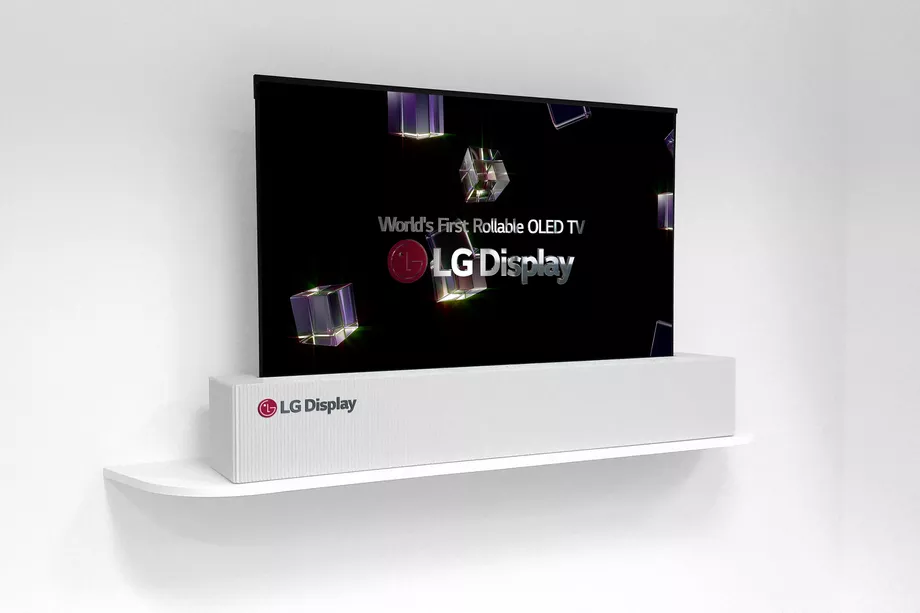 LG esittelee 65-tuumaisen rullattavan 4k oled-television