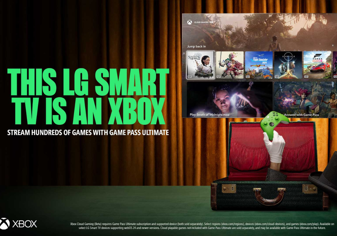 LG:n televisioihin uudistus – Xbox-pilvipelaaminen ilman konsolia