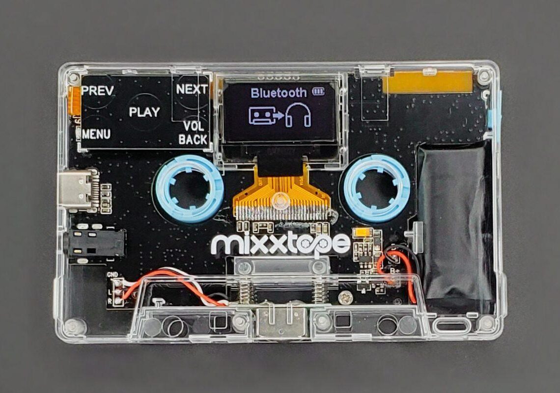 MIXXTAPE on C-kasetin muotoinen digitaalinen musiikkisoitin – jota voi käyttää myös kasettina!