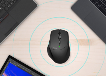 Rapoon langattomalla hiirellä voi käyttää neljää eri tietokonetta