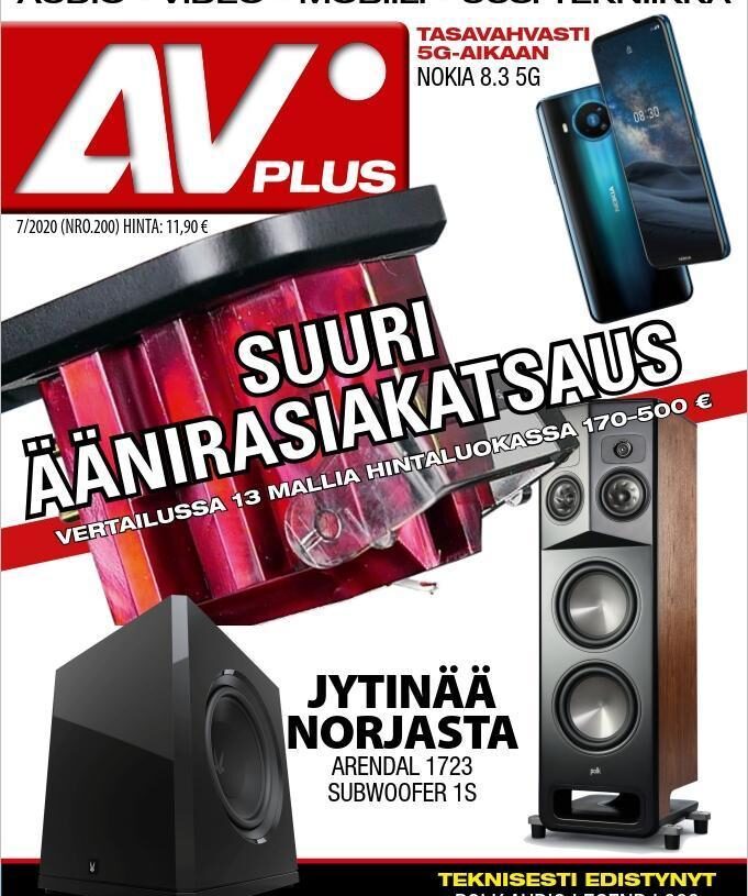 Uusi AVPlus 7/2020 on ilmestynyt – Mukana äänirasioita, ääniaurinkolasit ja highend yhdistelmälaite