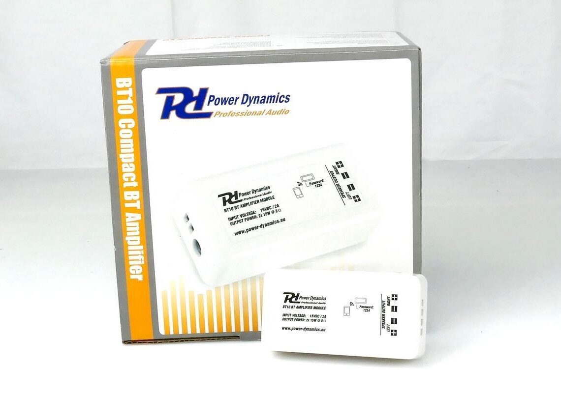 Vanhat kaiuttimet langattomiksi – Power Dynamics BT10 -vahvistinmoduulilla
