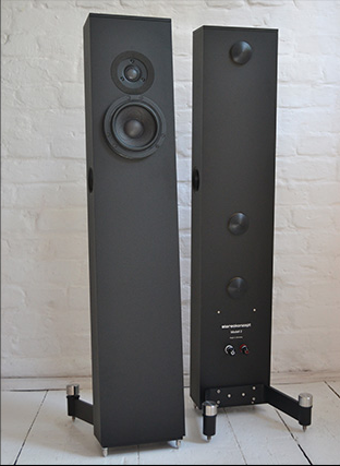 Lattiakaiuttimet alumiinikotelossa