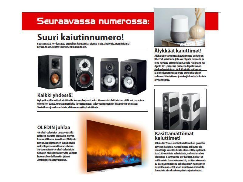 Seuraavassa numerossa 9/2019