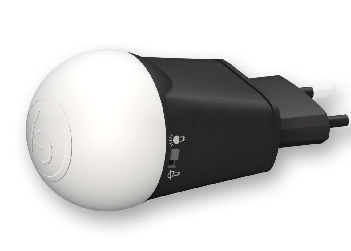 Suomalainen BrightCharger yhdistää laturin ja yövalon