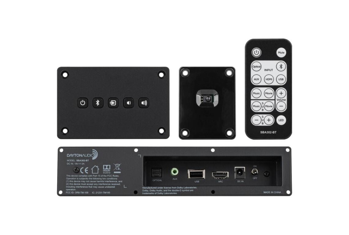 Soundbarinkin voi askarrella itse! Dayton Audiolta löytyy tarvittavat moduulit