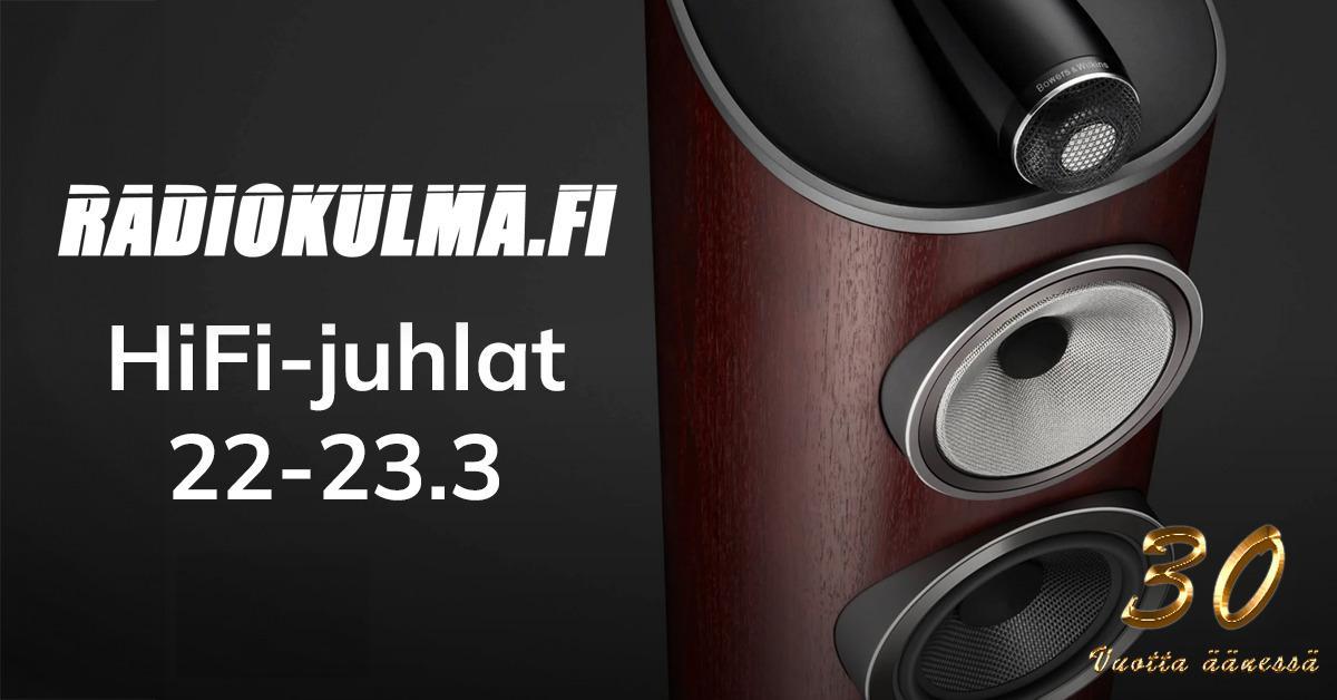 Tule nauttimaan hyvistä soundeista ja muhkeista munkeista – Hifin juhlaviikonloppu Tampereen myymälässä 22.3 ja 23.3. – Radiokulma äänessä jo 30 vuotta –