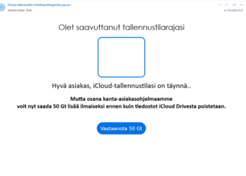 iCloud- ja Google Drive -käyttäjät saivat uuden huijauksen riesakseen