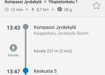 Vaivaton kartturi julkiseen liikenteeseen