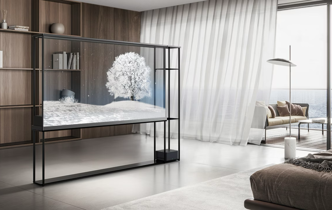 Läpinäkyvä televisio