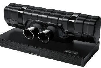 Todellista autohifiä? Porsche Designin soundbarissa on pala 911 GT3 -auton pakoputkea