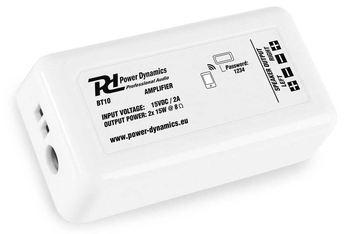 Superkompakti vahvistin Bluetooth-yhteydellä