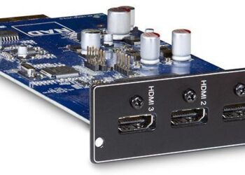 Hdmi-liitännät vahvistimeen lisäkortilla