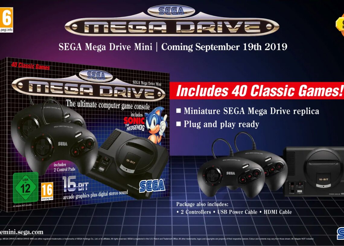 Segan virallinen Mega Drive Mini -retrokonsoli saapuu syksyllä – hinta vajaan satasen