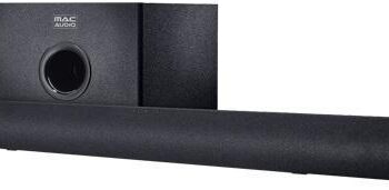 Edullinen soundbar kompaktilla subbarilla