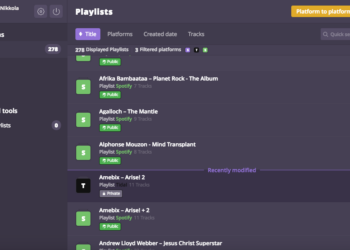 Tiesitkö: Voit siirtää soittolistat ohjelmasta toiseen?