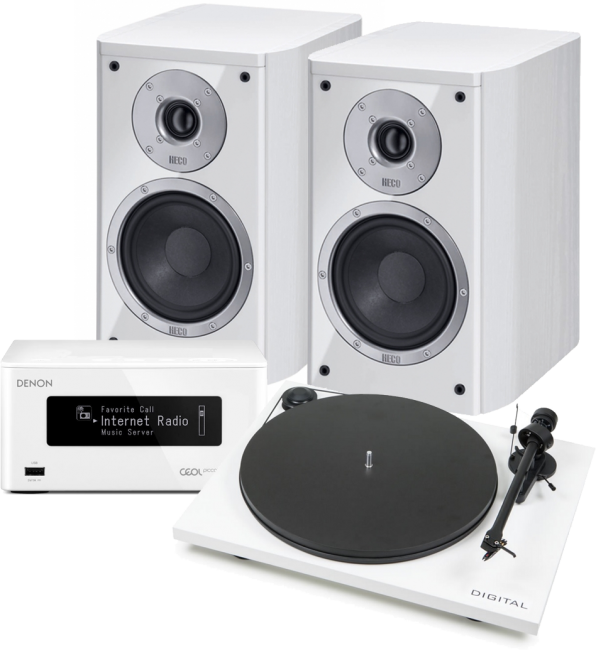 Verkkotoistava stereopaketti levysoittimella